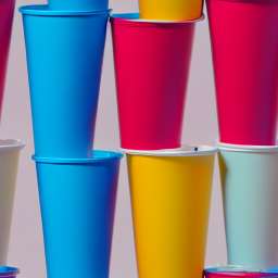 Plastic Cups Stacked On Top Of Each Other Wall free seamless pattern