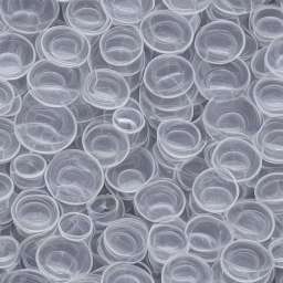 Plastic Cup Lids Waste free seamless pattern