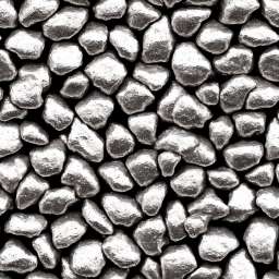 Silver Nuggets Stones free seamless pattern