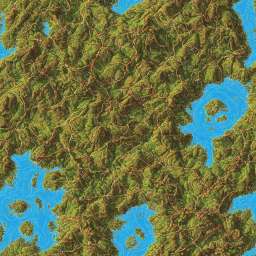 Topographic Game World Map CIV3 Like free seamless pattern