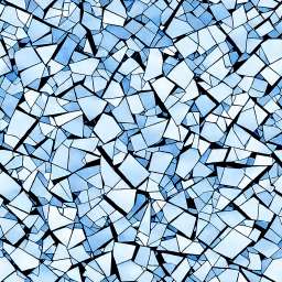 Broken Mirror Glass With Sky Reflections free seamless pattern