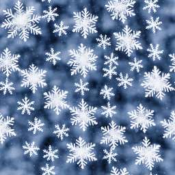 Snowflakes in Winter, Snow Blizzard free seamless pattern