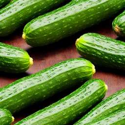 Tasty Fresh Green Cucumbers free seamless pattern
