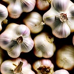 Entire Garlic on Dark Background free seamless pattern