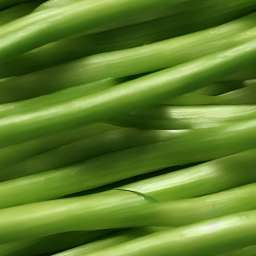 Realistic Fresh Green Spring Onions free seamless pattern