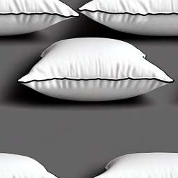 Soft Fluffy White Pillow free seamless pattern