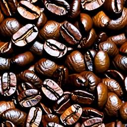 Whole Bean Roasted Coffee free seamless pattern