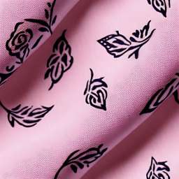 Rose Illustration Fabric free seamless pattern