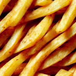 Potato Fries Seamless Pattern Category